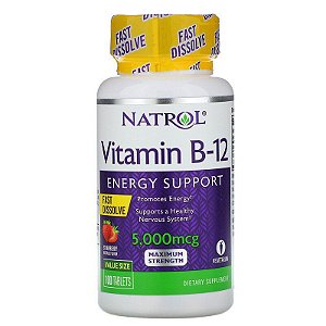 Vitamina B12 5000mcg 100tbs Natrol Sublingual