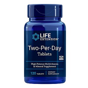 Two Per Day Life Extension Multivitamínico 120 Tabletes