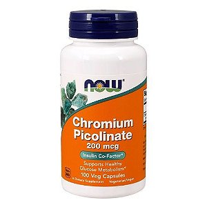 Picolinate Chromium 200Mg (100 Cápsulas) Now Foods