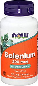 Selenio Now Foods 200Mcg Selenium 90 Veg Caps