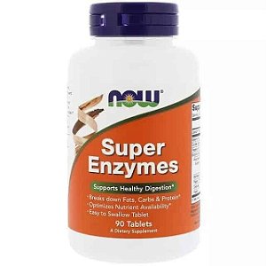 Super Enzymes (90 Vcaps) Enzimas Digestivas - Now Foods