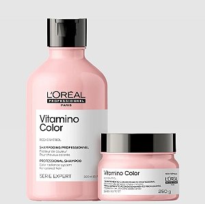 Kit L’Oréal Professionnel Paris Vitamino Color – Shampoo 300ml + Máscara 250g