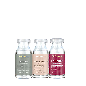 Combo Ampolas Prohall – Biomask + Extreme + Equalize