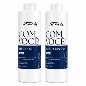 Kit Shampoo e Condicionador Com Você 1 litro Biotina - Let Me Be