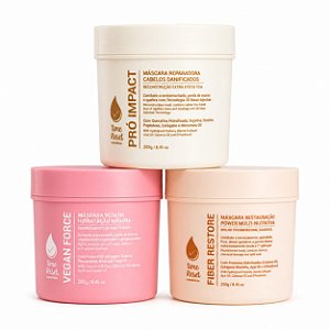 Cronograma Capilar 250g - Fiber Restore, Vegan Force, Pró Impact