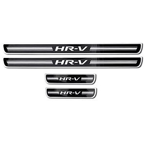 Soleira de Porta URA Honda HRV Resinado Escovado