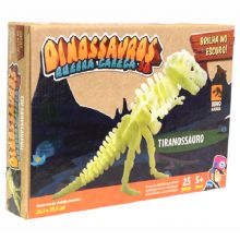 Quebra Cabeça Dino T-REX 3D ( Brilha no Escuro) – Zepelim Brinquedos  Educativos