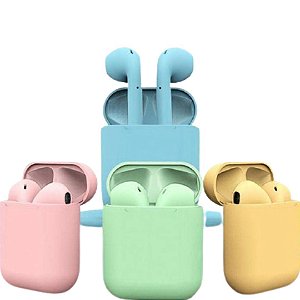 Fone De Ouvido Inpods 12 Sem Fio Bluetooth Tws V5.0 Blue