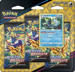 Cartas Blister triplo Pokemon - Realeza Absoluta Inteleon