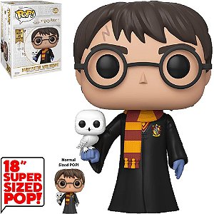 Funko Pop Harry Potter Harry With Hedwing 01 Super Sized 18