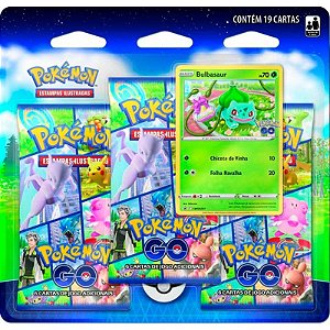 Blister Triplo Pokemon Go 19 cartas- Bulbasaur