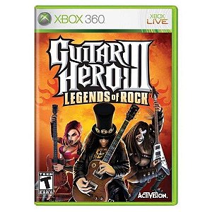 Guitar Hero III: Legends of Rock - Xbox 360  seminovo