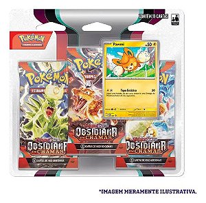 Blister Triplo Pokémon Espada e Escudo 13: Realeza Absoluta - Cinderace  Card Games Colecionáveis