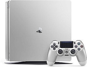 Ps4 Slim 500gb Prata Seminovo + 2 Jogos Garantia E Nota