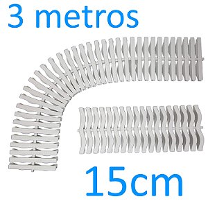 Grelha Plástica Flexível Para Piscinas 15cm 3metros