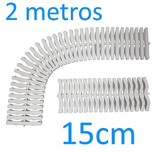 Grelha Plástica Flexível Para Piscinas 15cm 2metros