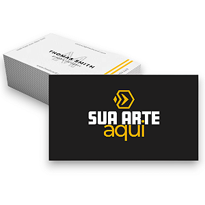 Cartão de visita couchê 250g verniz total frente