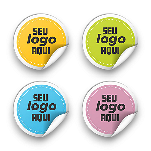 Cartela de adesivo glossy A3 personalizada