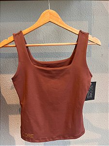 Blusa Lisa Marrom Escuro