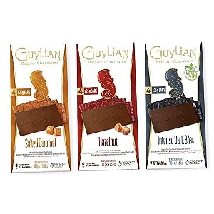 Kit 3 Tabletes chocolate Guylian 100g