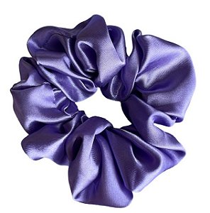 Scrunchie de Cetim Anti Frizz - Xuxinha Cor Lilás