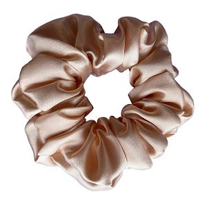Scrunchie de Cetim Anti Frizz - Xuxinha Cor Pérola