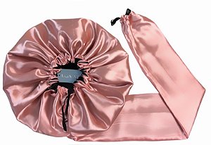 Touca Difusora Secadora Dupla Face Premium Rosé e Preto
