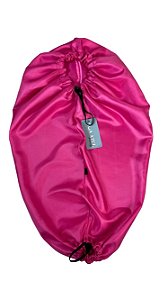 Touca de Cetim Alongada Anti Encolhimento - Simples - Rosa Pink