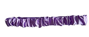 Tiara de Cetim -  Faixa de cabelo multifuncional - Lilás Claro
