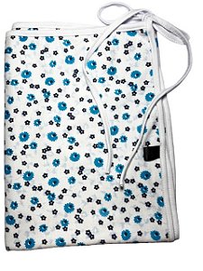 Toalha Para Fitagem 100% Algodão Mini Flor Azul