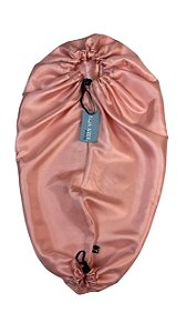 Touca de Cetim Alongada Anti Encolhimento - Simples - Rosé