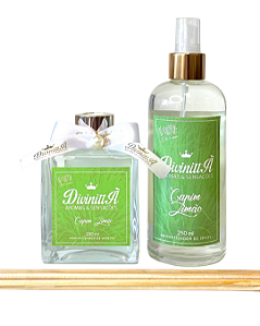 Kit Aromatizador Spray e Varetas - Capim Limão
