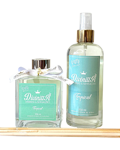 Kit Aromatizador Spray e Varetas - Tropical