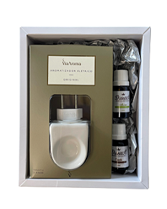 Kit Presente Difusor de Tomada e 2 Óleos Aromáticos - Alecrim e Canela
