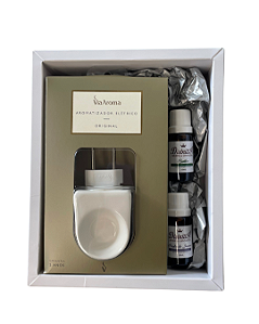 Kit Presente Difusor de Tomada e 2 Óleos Aromáticos - Bamboo e Prados de Inverno