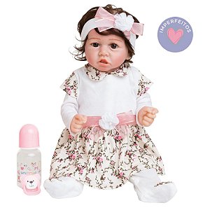 Boneca bebe reborn alice girafinha imperfeita extra, extra