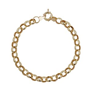 Pulseira Portuguesa 7mm em Ouro 18k