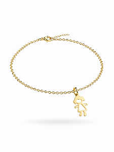 Pulseira portuguesa em ouro 18k- FILHA