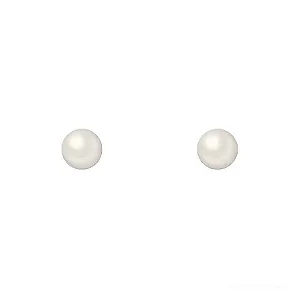 BRINCO INFANTIL OURO 18K PÉROLA 5MM-TARRAXA BABY