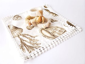 guardanapo coquetel conchas