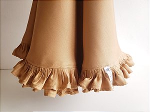 Toalha de mesa redonda camel 160 cm