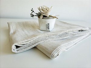 Caminho de mesa linho bege