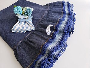 Toalha redonda 170 cm . Toalha jeans redonda