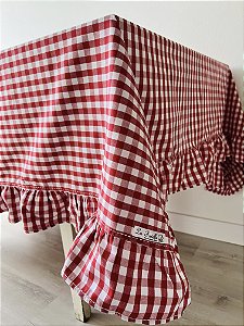 Toalha de mesa . Toalha xadrez retangular 210 X 170 cm