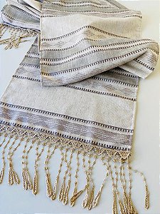 caminho de mesa linho com renda