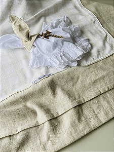 Toalha de mesa linho retangular 350 x 180 cm