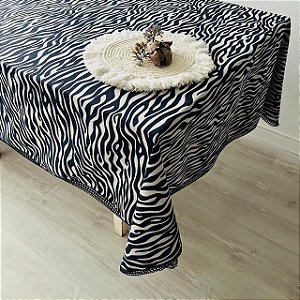 toalha de mesa retangular estampada