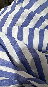 toalha de mesa listrada azul e branco  Daiane