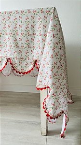 Toalha mesa festa aniversário moranguinho 240 x 150 cm