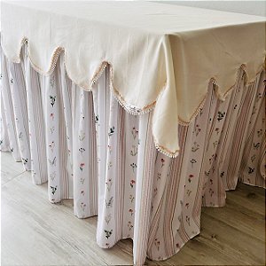 Toalha Festa Jardim com Babados